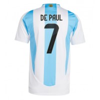 Maglie da calcio Argentina Rodrigo De Paul #7 Prima Maglia Copa America 2024 Manica Corta